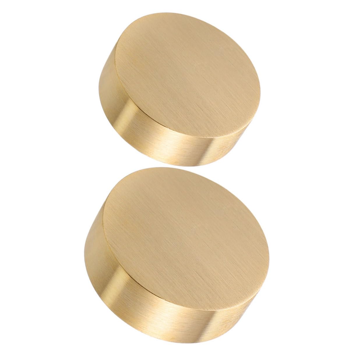 2 Runde Briefbeschwerer aus Messing, 4cm X 5cm für Kalligrafie