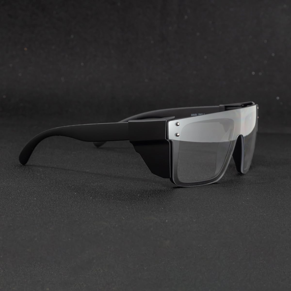 UV400 Transition Photochromic Safety Glases Light to Dark Grey Lens ANSI Z87 Impact Approved - Image 6