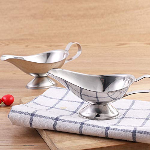 CHXIHome Kitchen Tableware Black Pepper Salt Gravy Seasoning Cup, Ketchup Container Sauce Plate Sauce Boat, Tomato Juice Container(3 oz) - Thumbnail 3