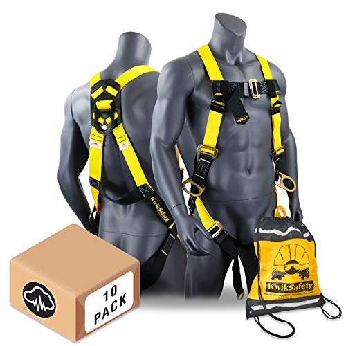 Image of KwikSafety - Fall Protection Safety Harness - Construction & Roofing Fall Arrest Safety Harnesses - ANSI OSHA Compliant