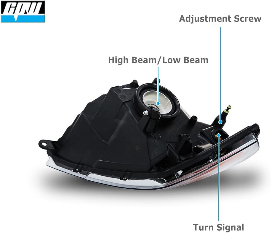 CPW Compatible with [2009 2010 2011 2012 2013 2014 2015 2016 2017 2018 Dodge Ram 1500 2500 3500] Headlights Headlamps Pair Set