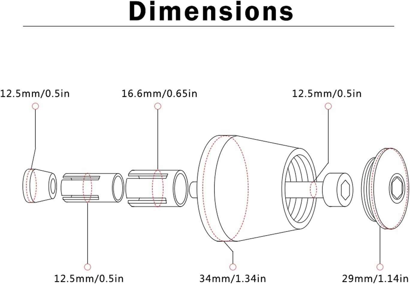 7/8''22mm Motorcycle Handle Grips Cap Handlebar Grip Ends Compatible with Ya ma ha X-Max Xmax X MAX 125 250 300 400 Xmax 2020-2017 Grips Bar Ends