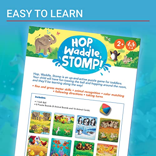 Ravensburger Hop, Waddle, Stomp! Juego de rompecabezas animal para niños miniatura 4