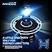 NINEO H4 LED Bulbs w/Small Size,Halogen Replacement,6500K Cool White 9003 All-in-One Conversion Kit