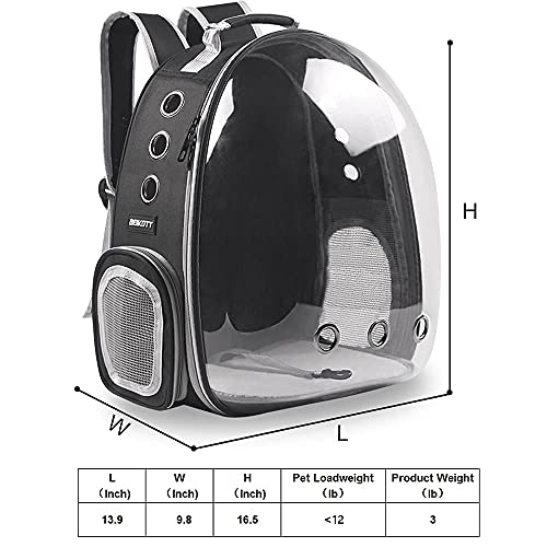 BEIKOTT Cat Backpack Carriers Bag, Dog Backpack, Pet Bubble Backpack for Small Cats Puppies Dogs Bunny, Airline-Approved… - Image 6