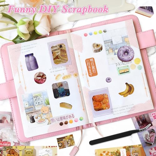Image of 600Pcs Cute Scrapbook Stickers Travel Y2k Japanese Sticker Book for Adult Kawaii Korean Stickers for Journaling Heisei Retro Aesthetic Sticker Manga Style Decor for DIY Junk Journal Gifts Old Dream