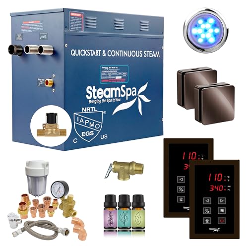 SteamSpa 10.5kW Steam Generator with Light and Aroma