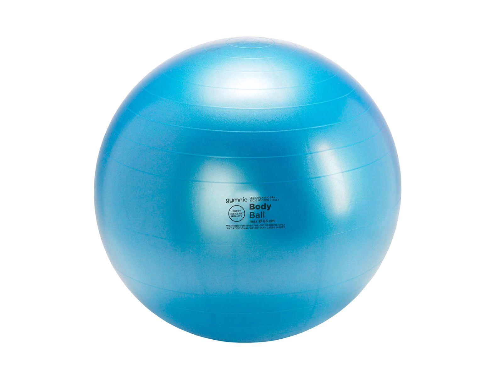 GYMNIC Body Ball Palla per Fisioterapia e allenamento ad alta elasticità e sicurezza, resistente fino a 120 kg, ideale per equilibrio, motricità e riabilitazione