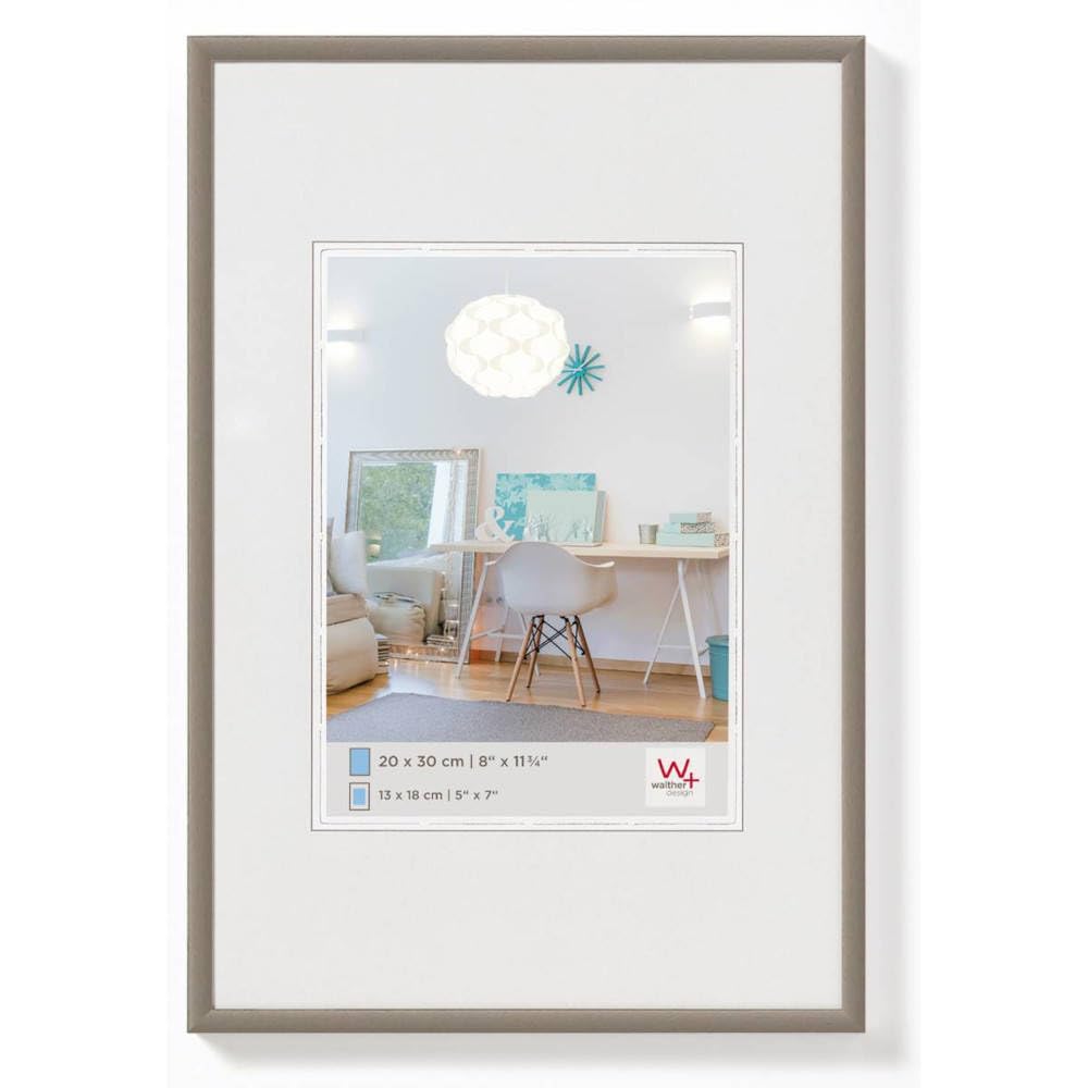 walther design Bilderrahmen stahl 13 x 18 cm New Lifestyle Kunststoffrahmen KV318D