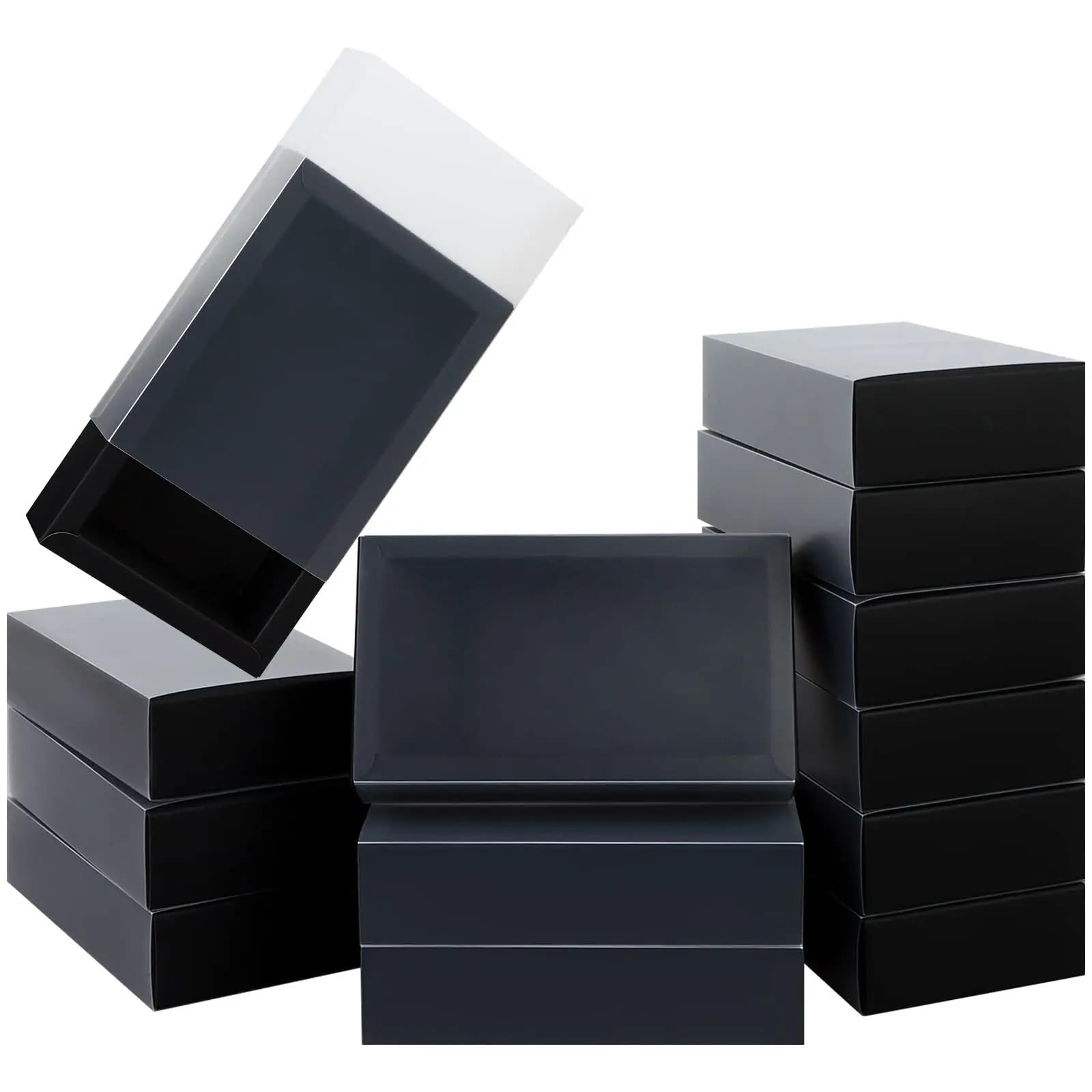 Cajas de CartóN Kraft para Labiales Caja de cajones Kraft 20 piezas con ventana PVC