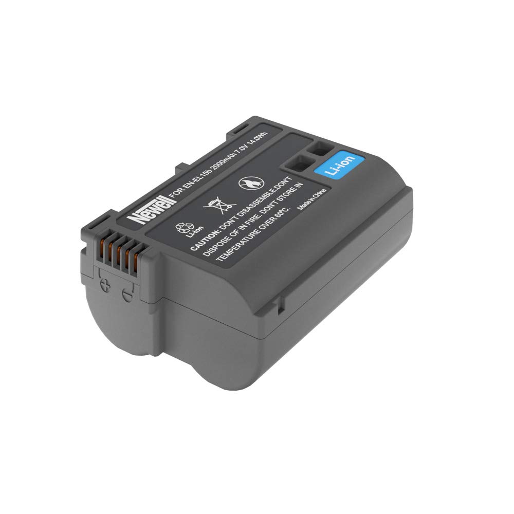 Newell Brand Rechargeable Li-ion Battery Replacement for EN-EL15B Compatible to Nikon Z6, Z7, Z6 II, Z7 II, D810A, D600, D610, D7000, D7100, D7200, D800, D800E, D800, D800, D850, D750, D500, D7500.