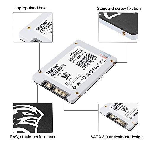 Andoer KingSpec P4-120 Unidade de estado sólido SATA3.0 de 2,5 polegadas de 120 GB e 4 canais SSD de