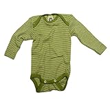 seidentofu Ein Amazon-Wollbody Angebot Cosilana Baby-Body, 70% Wolle, 30% Seide, für Baby Gr. 62, geringelt Grün-Natur