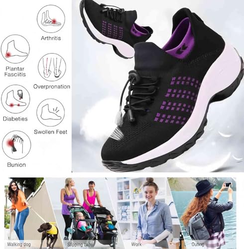 Ortho Stretch Cushion Shoes for Women Comfortwear Orthopedic Sneakers Ortho Breathable Shoes for Plantar Fasciitis2
