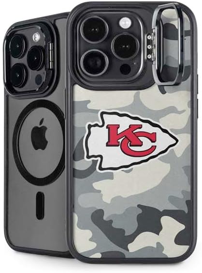 Skinit Kickstand Phone Case Compatible with iPhone 14 Pro Max - Officially Licensed NFL Kansas City Chiefs Design