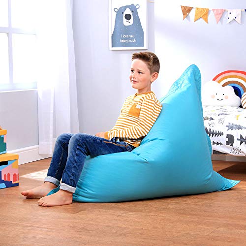 Bean Bag Bazaar Sitzsack Outdoor für Kinder, Türkis, Wasserabweisend, XXL Sitzsack Sessel für den Innen- und… – Bild 6