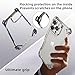 NIFBANG for iPhone 15 Pro Max Bumper Case,Aluminum Metal Thin Slim No Back Design Phone Cases with MagSafe,4 Corner Airbags Shockproof Protective,Frameless for iPhone 15 Pro Max Cover,Natural Titanium