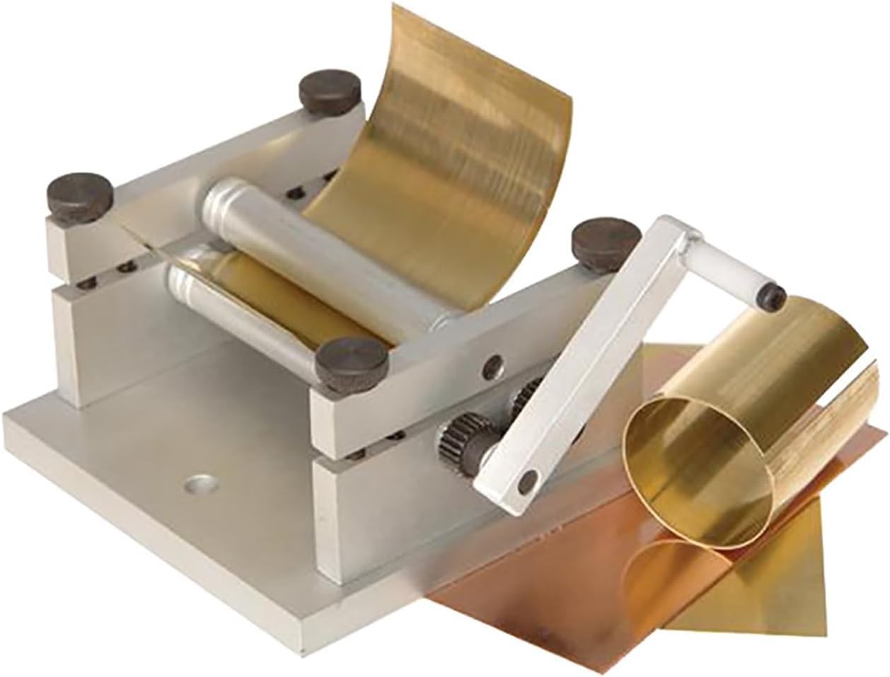 Fdgh Diy Manual Plate Rolling Machine For Wood, Plastic, And Metal Strips, Precision Sheet Roll Bending Rolling Machine With Adjustable Rollers For Model Boats And Rail Models