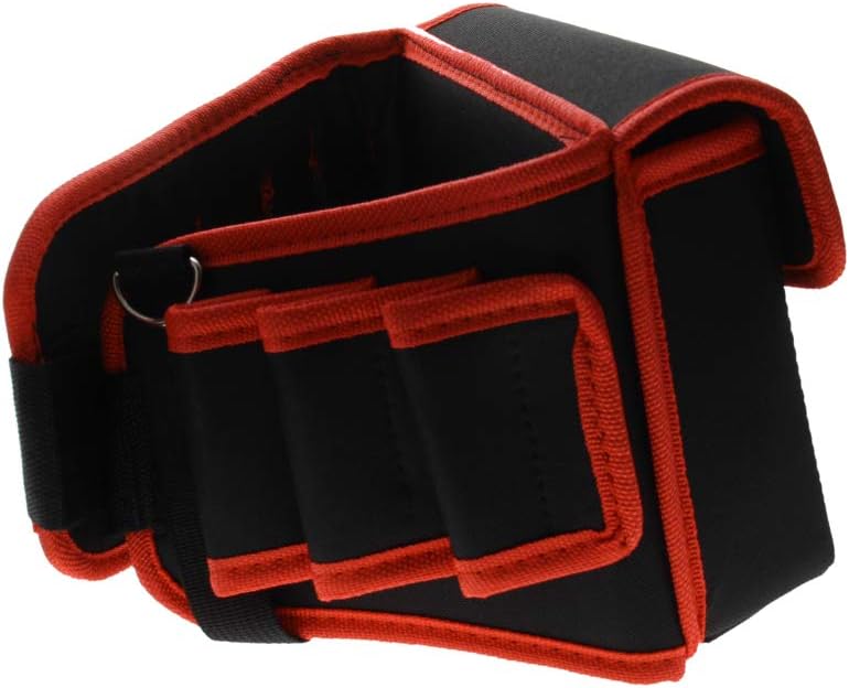 Utoolmart Professional Tool Pouch,Oxford Canvas Tool Pockets, Heavy Duty Tool Organizer,Fully Adjustable Work Belt,Waterproof,Protective Work Bag Yellow 1 Pcs