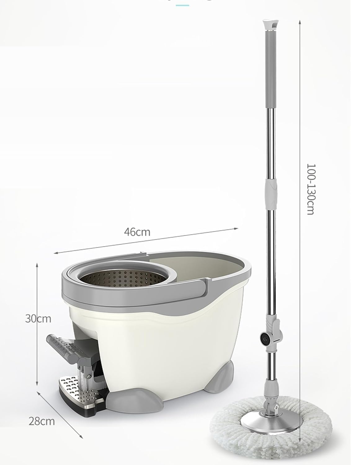Heavy Duty Spin Mop Set with Buckets, Microfiber Flat Mop for Easy Cleaning of Hardwood, Laminate & Tile Floors – Ultimate Floor Care Solution
