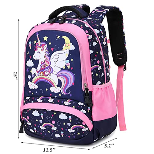 Unicorn Backpack Girls Preschool Kindergarten Elementary School Bookbag for Kids Lightweight Water Resistant2