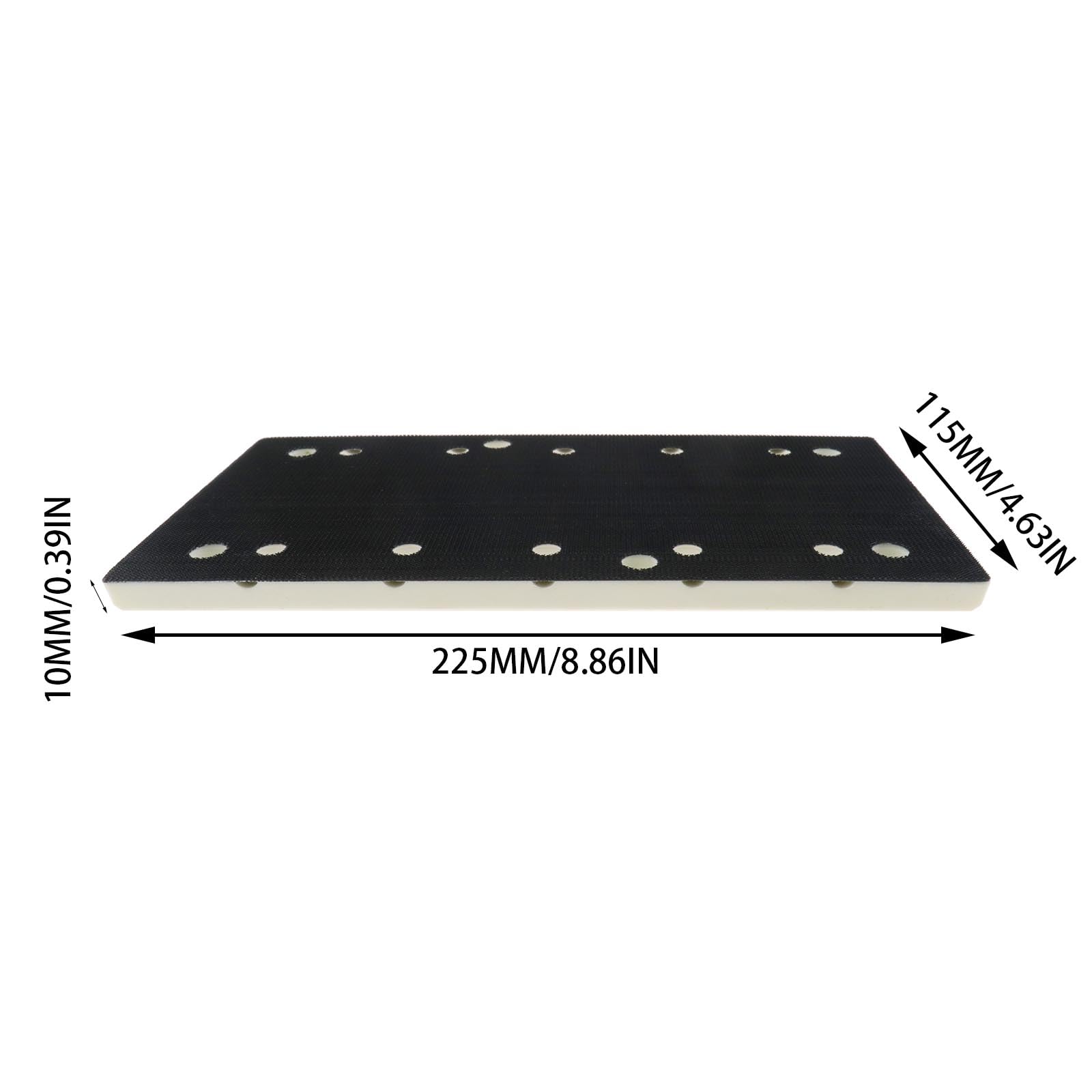 ECSiNG Platorello Di Ricambio Compatibile Con Festool RUTSCHER RS 200/ RS 2/ RS 100/ RS 1 Piastra Abrasiva Accessori Per Elettroutensili 225x115mm