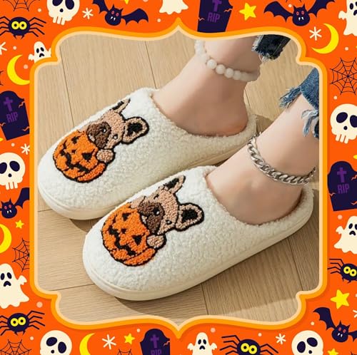 Christmas Green Slippers For Women And Men Fuzzy Fluffy Shoes Warm Cozy House Slip-on Indoor Outdoor Slippers2