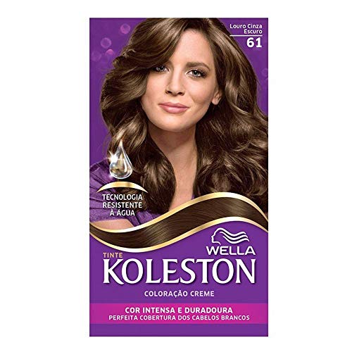 Kit Tintura Koleston Louro Cinza Escuro 61
