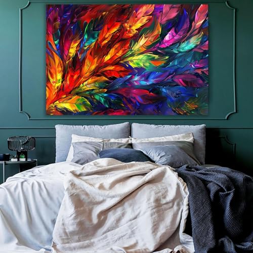 Impression sur toile haut de gamme 60x80cm avec tableau abstrait moderne - 2