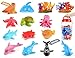 Mold Free Baby Bath Toys for Toddlers, No Hole Ocean Animals Toys, No Mold Bathtub Toys for Boys and Girls (14 Pcs with Storage Box)