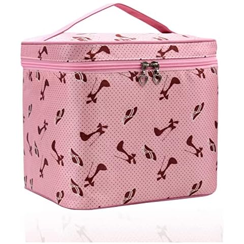Cosmetic Storage Toiletry Bag, Large Capacity Makeup Bags Waterproof Multifunction Cosmetic Bag Make Up Organizer Storage Gift for Girls Women Cover
