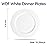 WDF 60pcs White Plastic Plates -10.25inch Baroque White Disposable Dinner Plates for Upscale Parties/Wedding