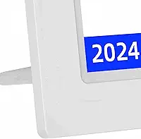 Calendário digital de 17 cm e tabela de tarefas – Agenda mensal semanal 2025 com tela sensível ao toque IPS 1920 × 1080, suporte de parede e suporte de mesa, exibição de lista de tarefas para