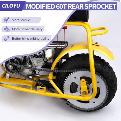 Image of High Torque 420 Sprocket 60 Tooth 37mm Bore Replacement for Mini Bike Coleman CT100U CC100X Baja Doodle Bug DB30 Motovox MBX10 MBX11 RB100 B100 Monster Mega Moto MMB80 105cc Accessories Parts