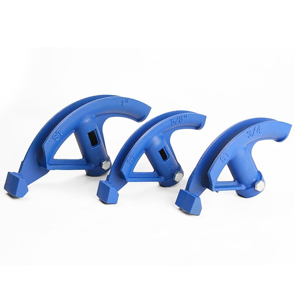 CashMuch Manual Pipe Bender for Water and Gas Pipes, Carbon Steel Tube Bending Tool with Ergonomic Grip, for 15mm, 20mm, 25mm (5/8", 3/4", 1") Copper and Aluminum Pipes