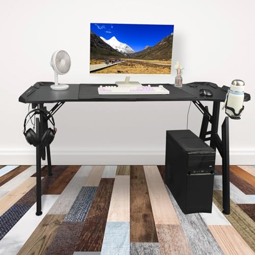 Bureau d'ordinateur de jeu LED Pilipane grand format 1,4M