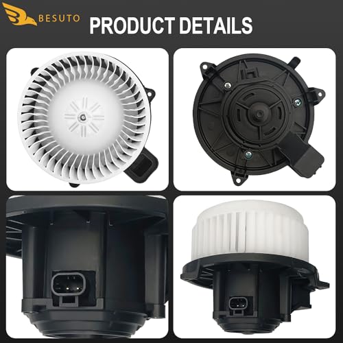 Image of Besuto PM9381 HVAC Heater Blower Motor Compatible with 16-10 FRD /LIN /MER Vehicles,for Fusion 2010-2012,for MKZ 2010-2013,for Milan 2010-2011,Replaces#700270 13369460 75874