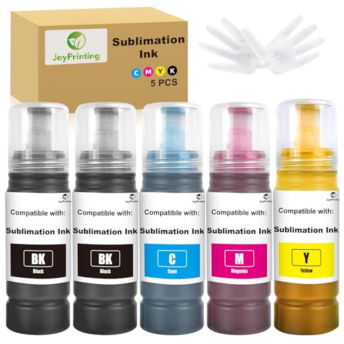 70 Sublimation Ink Compatible for 2810 1810 2710 2714 2711 2726 2850 2820 2830 2815 2820 2856 2876 2750 2700 2870 2871 2811 2860 2861 3850 4850 4500 2650 Printer (2BK/1C/1M/1Y 5-Pack)