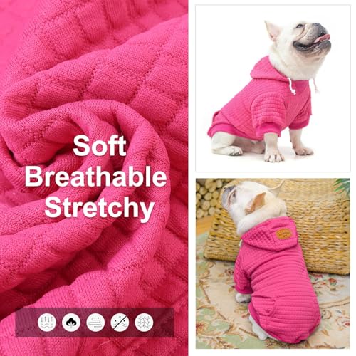 Image of BEAUTYZOO Dog Sweaters for Extra Large Dogs Girl Boy, XXXL Dog Hoodie with Pocket & Leash Hole, Soft Warm Waffle-Like Laminated Cotton Pet Clothes for Cold Weather, Doberman Great Dane Sweatshirt, 3XL