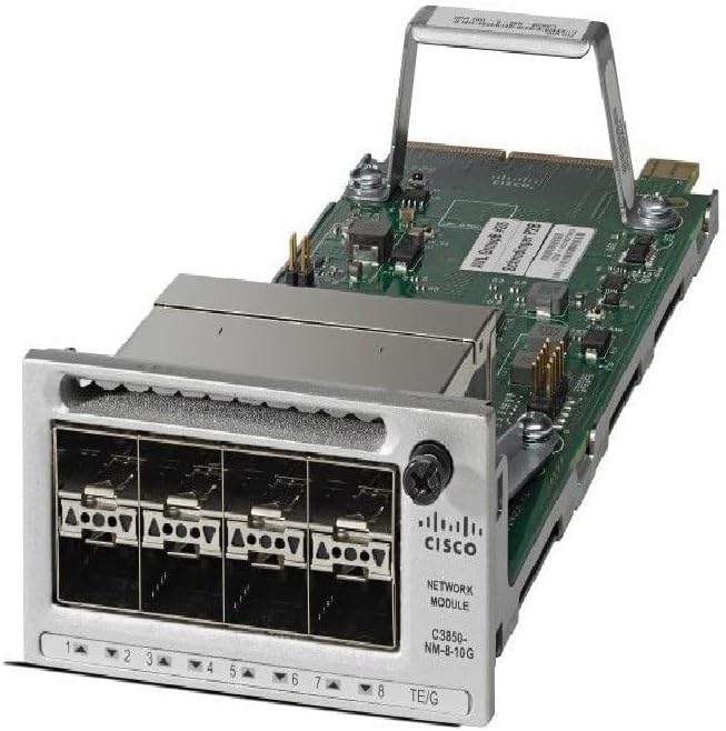 Cisco C3850-NM-8-10G 8 x Gigabit Ethernet/8 x 10 Gigabit Ethernet Module (Renewed)