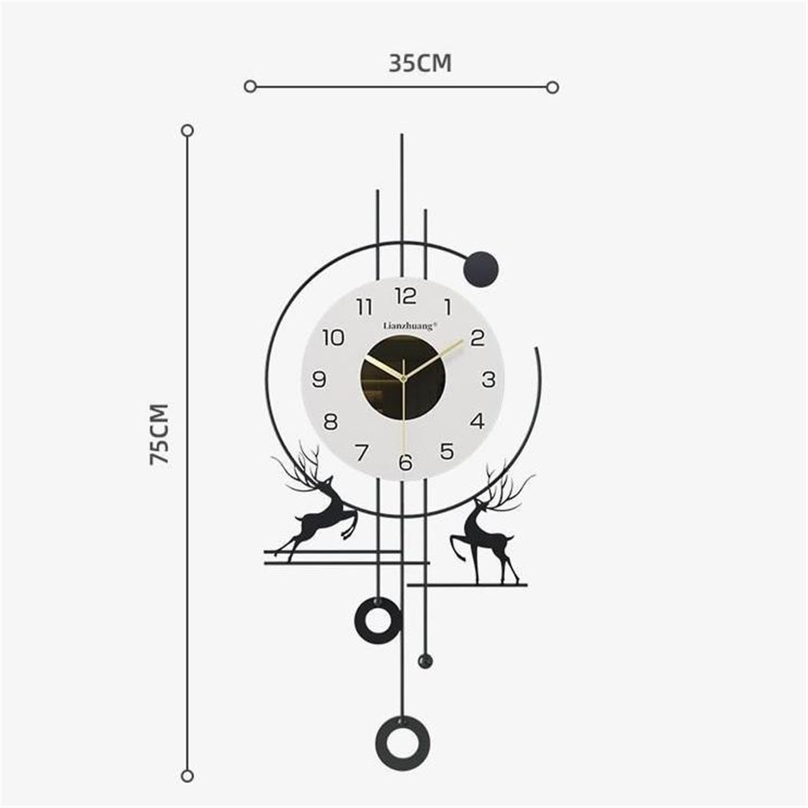 Decorare Orologio da parete creativo in metallo for la di fondo della casa