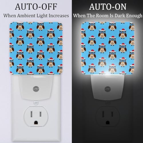 Lámpara de noche infantil búhos LED con sensor miniatura 2