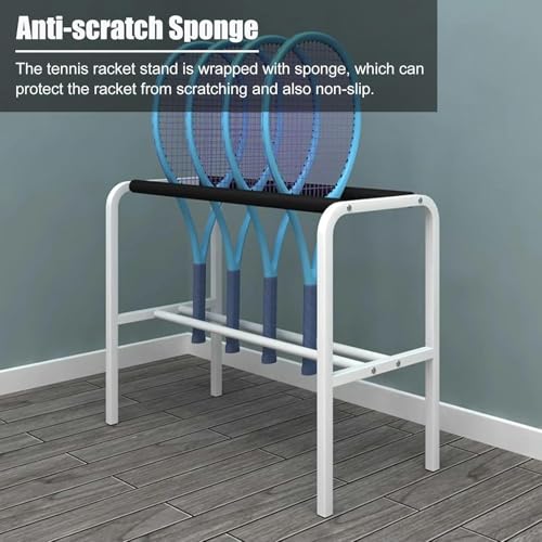 Support de rangement pour raquettes en fer durable équipé d'éponge protectrice - 3