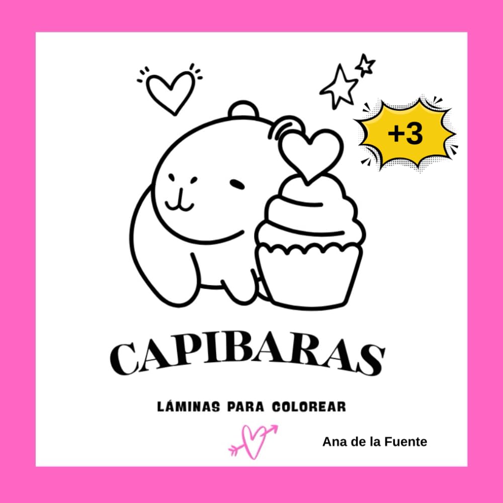 CAPIBARA: LÁMINAS PARA COLOREAR (LIBROS DE ACTIVIDADES)