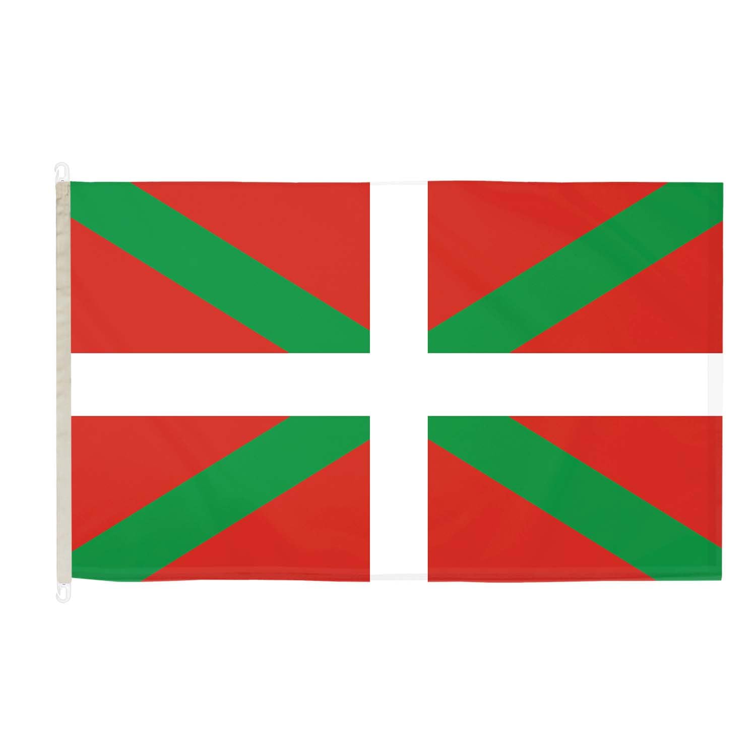 DuraFlag Basque Flag Premium Quality With Clips & Hooks Reinforced Stitching Suitable For Flagpoles 5ft x 3ft (150cm x 90cm) Basque Country Flag โ image 1