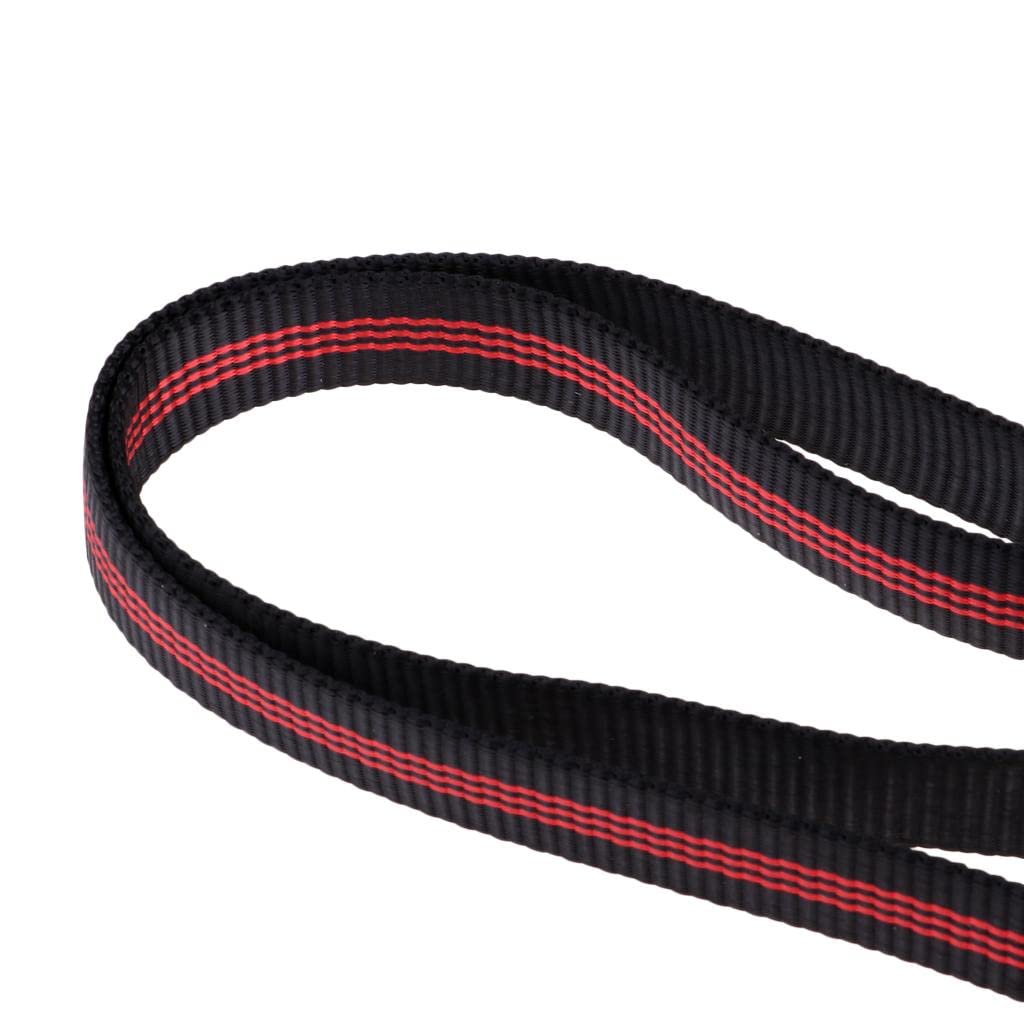 Fettuccia da Arrampicata Outdoor con Parole Chiave per Alpinismo Corda Cintura Arborista Realizzata in Poliestere Resistente Adatta per Escurs