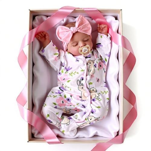 Lonian Lifelike Reborn-Baby Dolls 20�C���`Sleeping Realistic Newborn Babies Doll�\�t�g�N���X�{�f�BReal Life Girl with Accessories Gifts for 