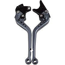 for KTM 390 Adventure 2020-2021 Short&Long Motorcycle Adjustable Brake and Clutch Levers, Motorcycle Handlebar Accessory Lever Accessories,1 Pair Titanium,Long