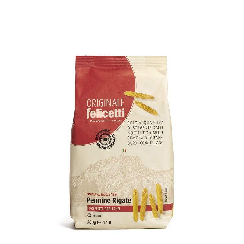 Pasta Felicetti Pennine Rigate n.129 Confezione da 500g