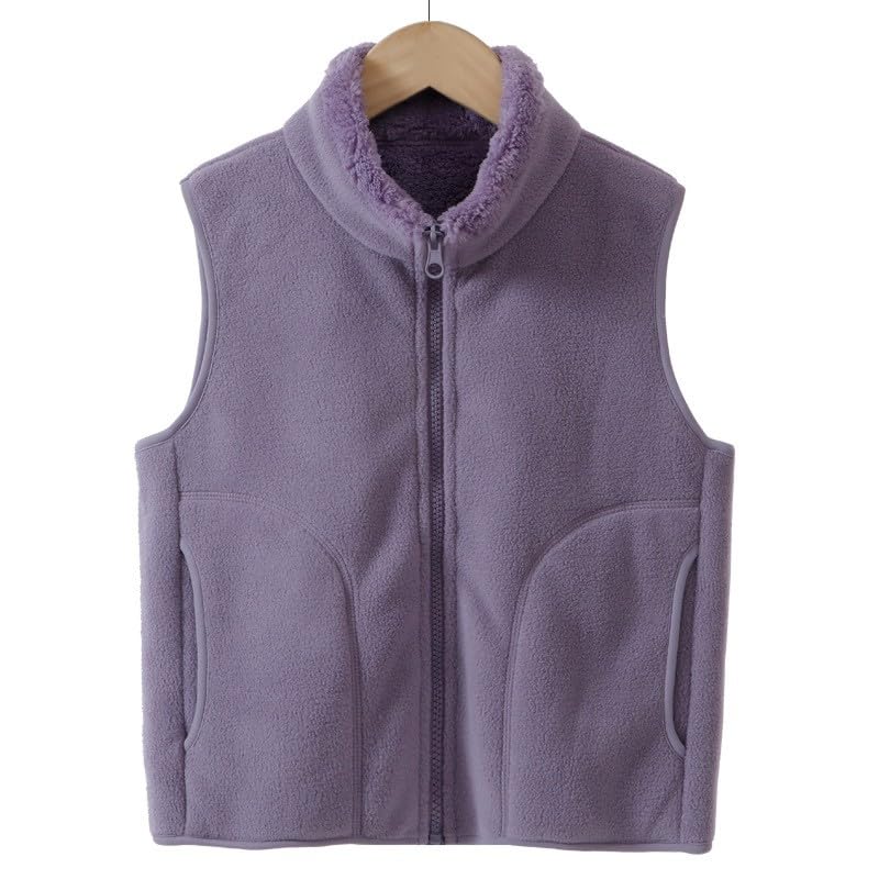 Boys 𝗣olar Fleece Full Zipper Vest Teen Girls Fall Winter Thicken Warm Waistcoat Toddler Kids Boys Top Undershirts2
